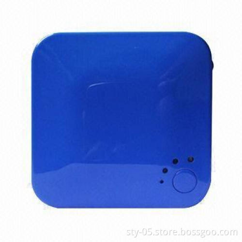 1,800mAh Pocket Size Power Bank in Blue Color with Emergency LED Flashlight Charging iPad/iPhone